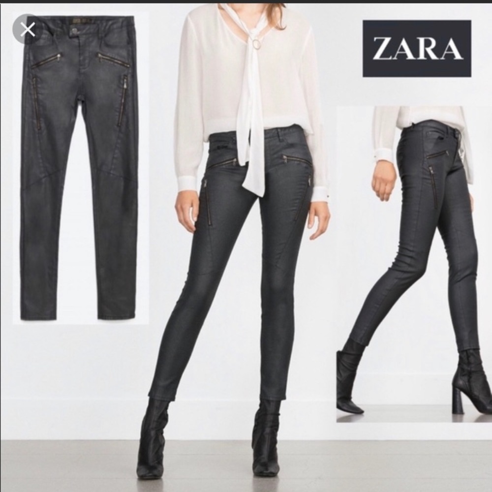 Zara Moto Biker Pants
